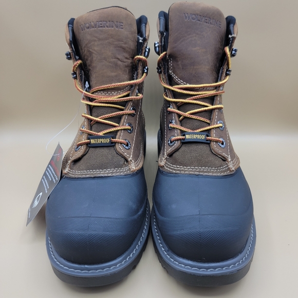 Wolverine Floorhand Steel Toe Swamp Boots Men's Size 9.5 M Brown Black Work Boot - Picture 5 of 13